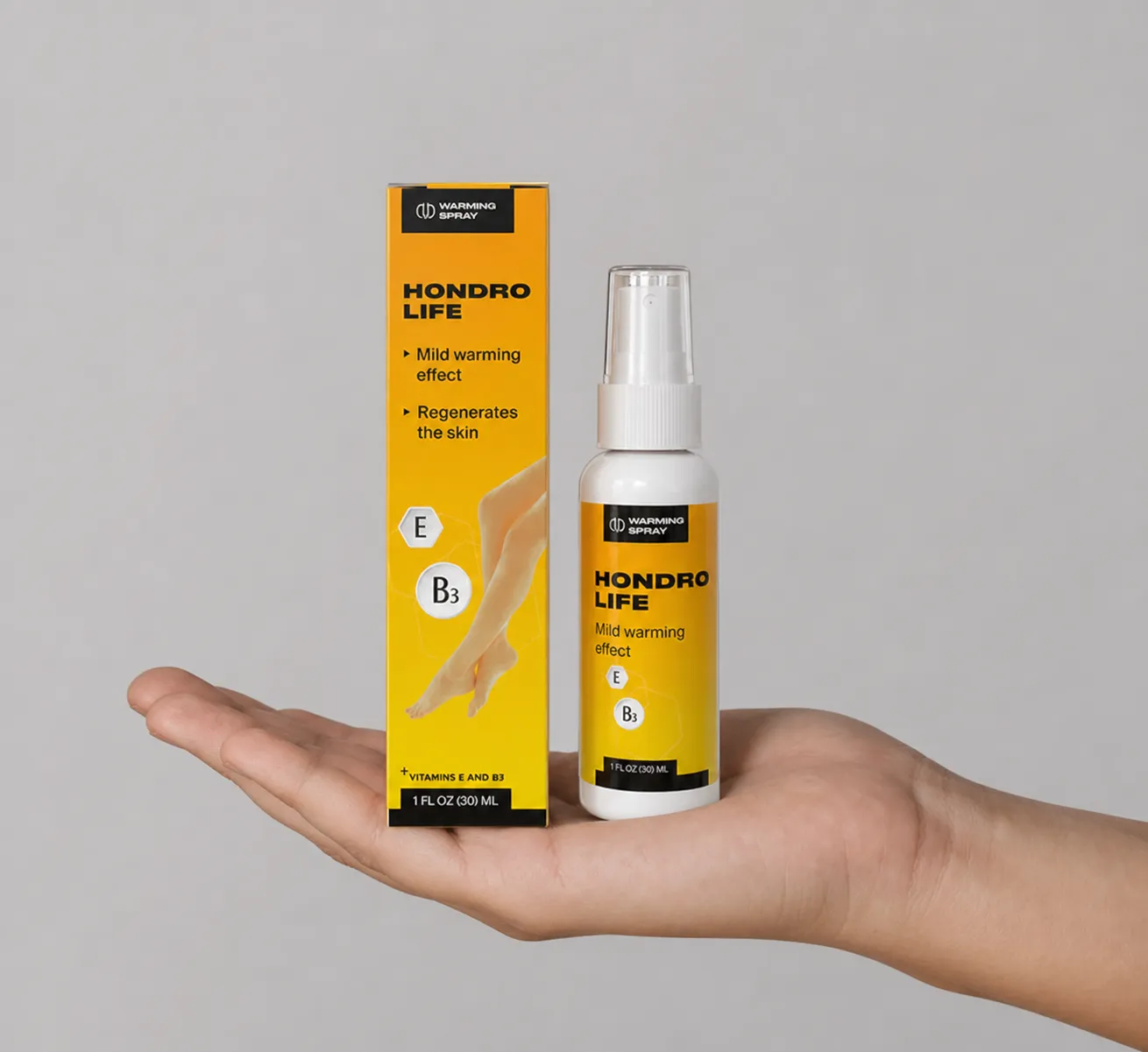 Hondrolife — Verpackung in der Hand