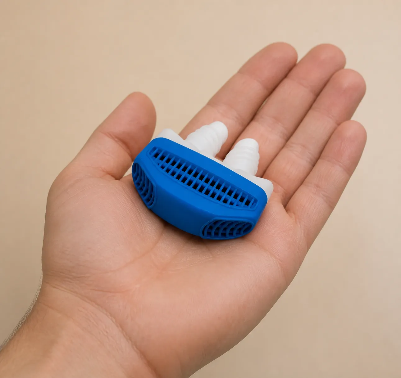 Aerflow — Verpackung in der Hand