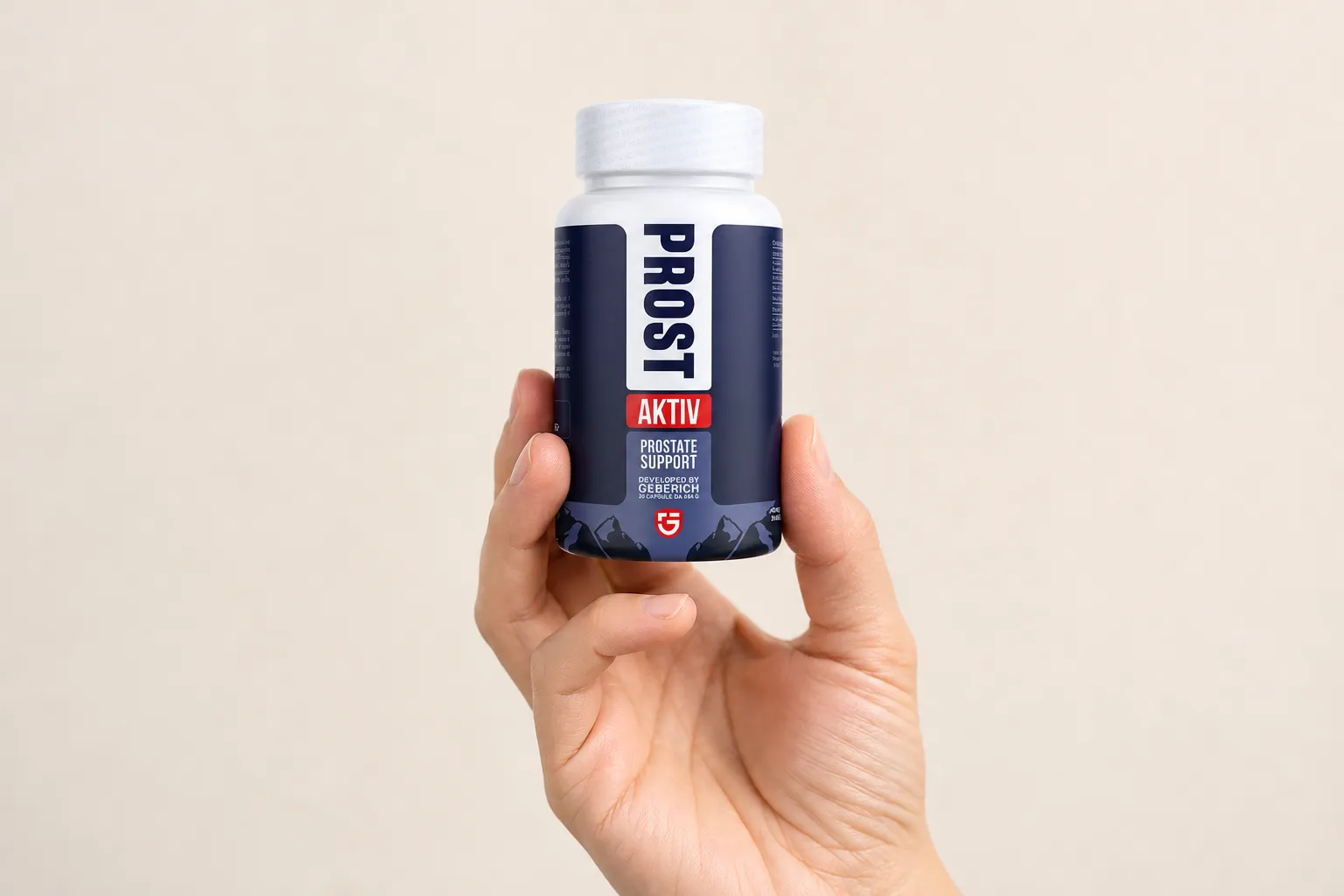 ProstAktiv — Verpackung in der Hand