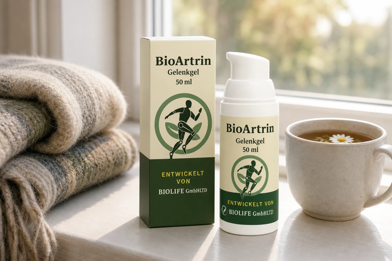 BioArtrin — Verpackung im Alltag