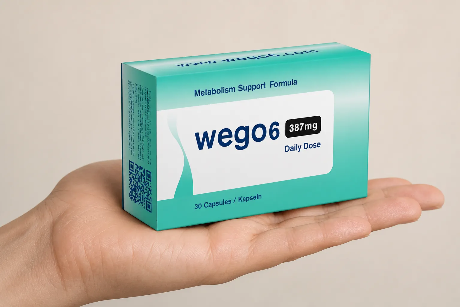 WEGO6 — Verpackung in der Hand