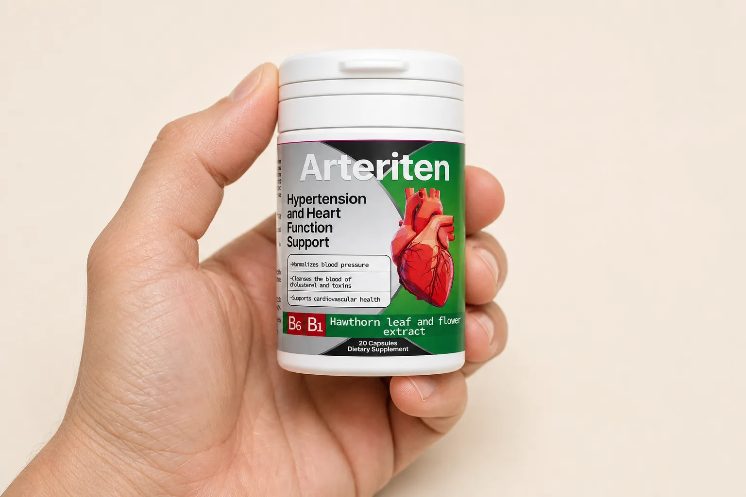 Arteriten — Verpackung in der Hand