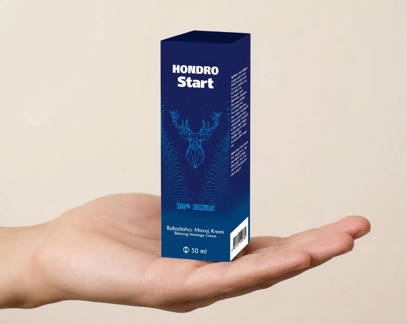 Chondrostart — Verpackung in der Hand