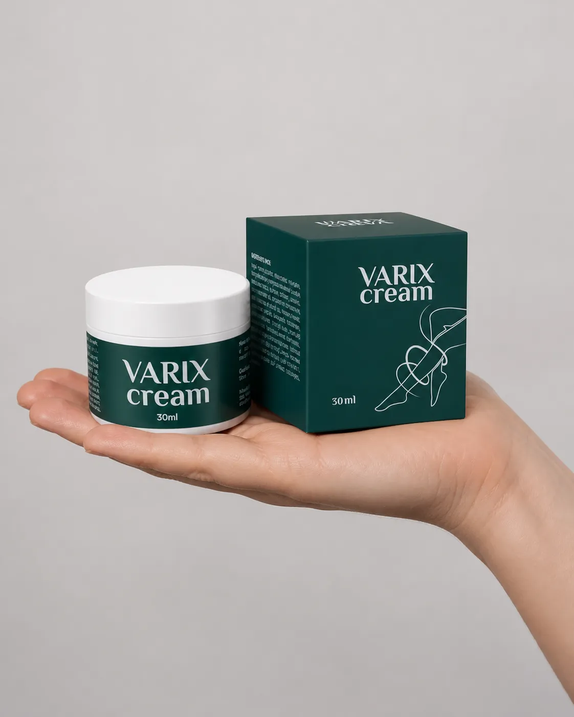 Varix — Verpackung in der Hand