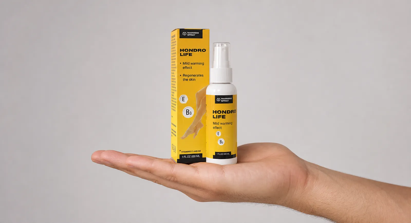 HONDROLIFE EU — Verpackung in der Hand
