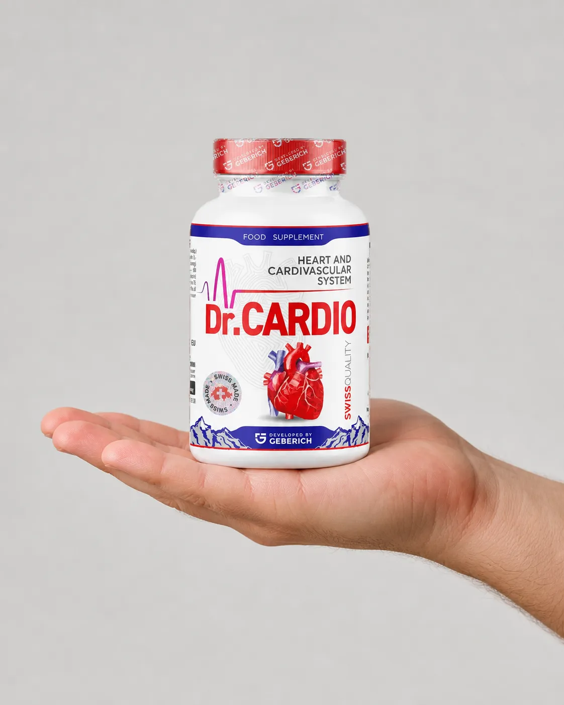 Dr.Cardio — Verpackung in der Hand