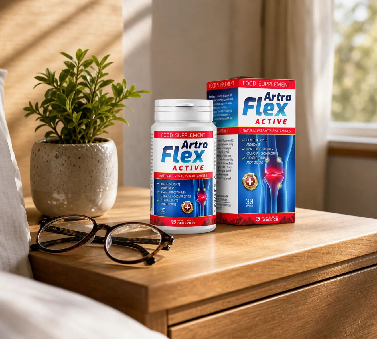 Artroflex Active — Verpackung im Alltag