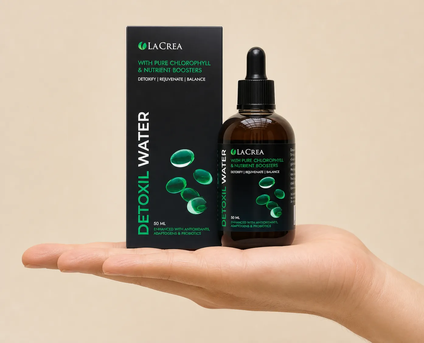 Detoxil Water Parasites — Verpackung in der Hand