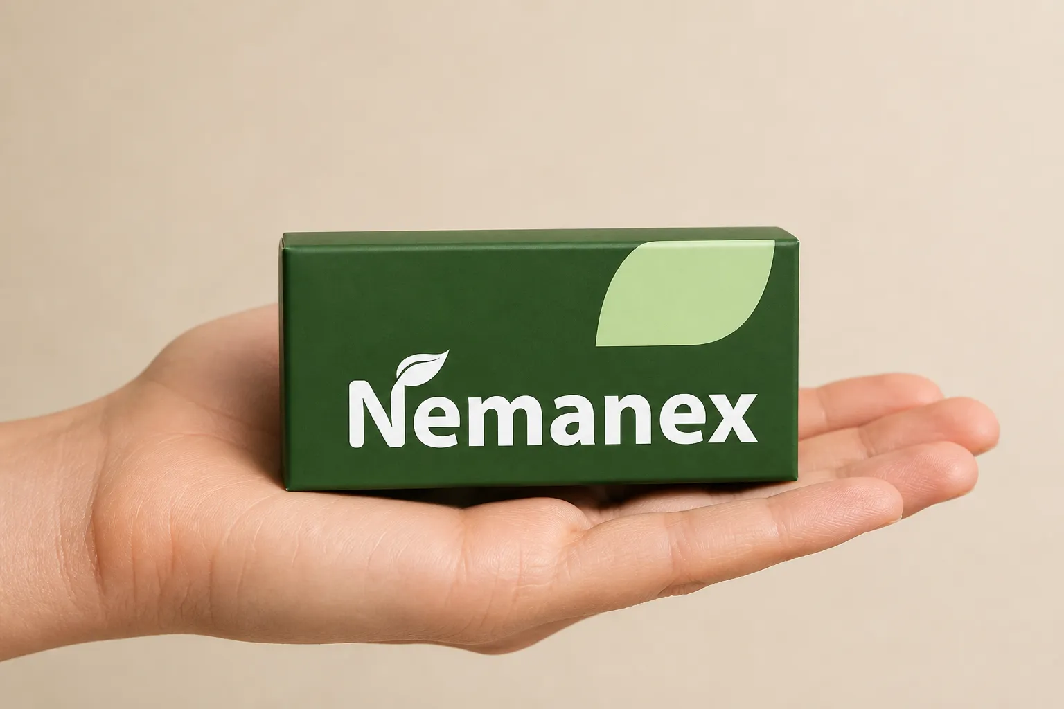NEMANEX EU — Verpackung in der Hand