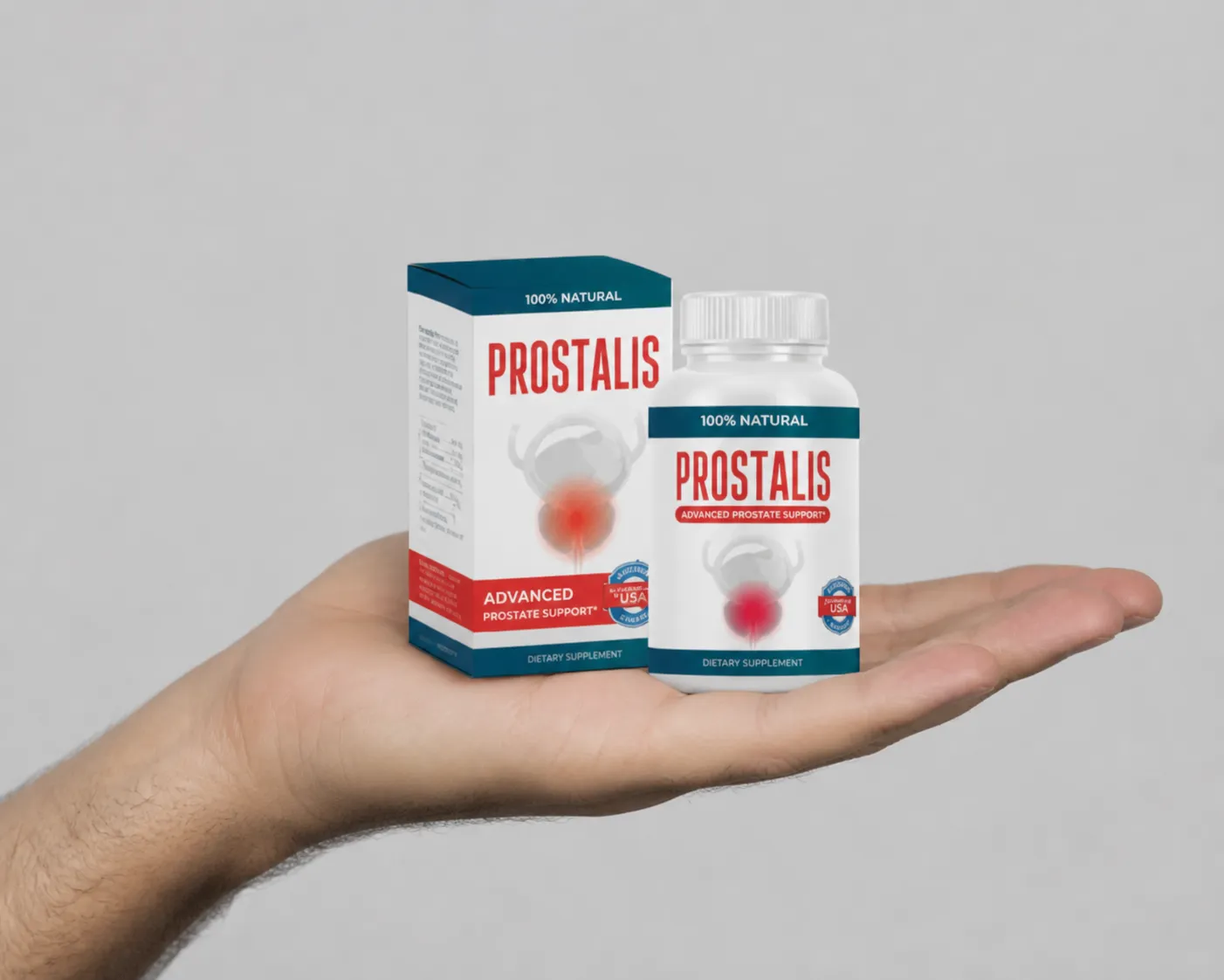 Prostalis — Verpackung in der Hand