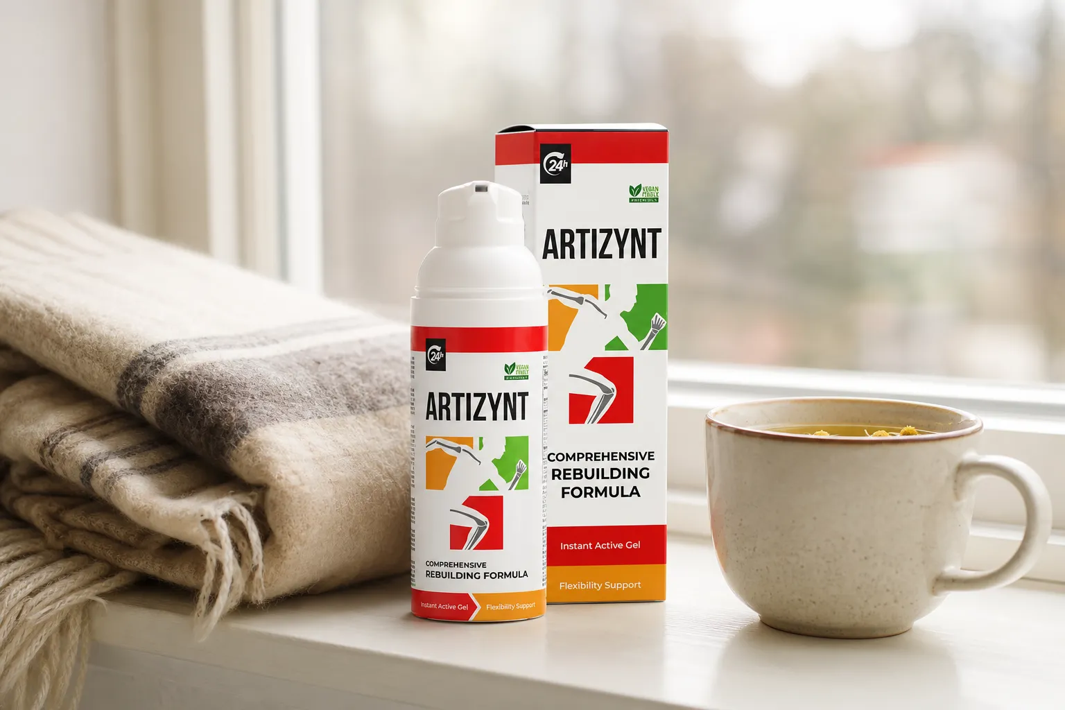 ArtiZynt Gel — Verpackung im Alltag