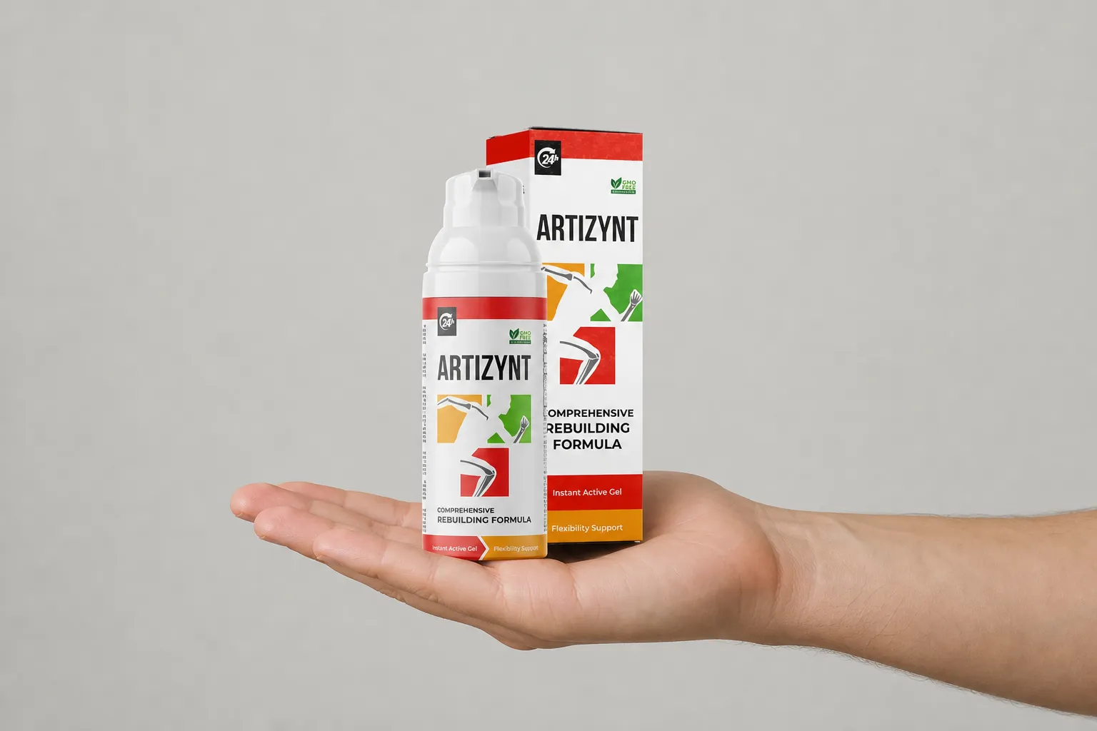 ArtiZynt Gel Full price + — Verpackung in der Hand