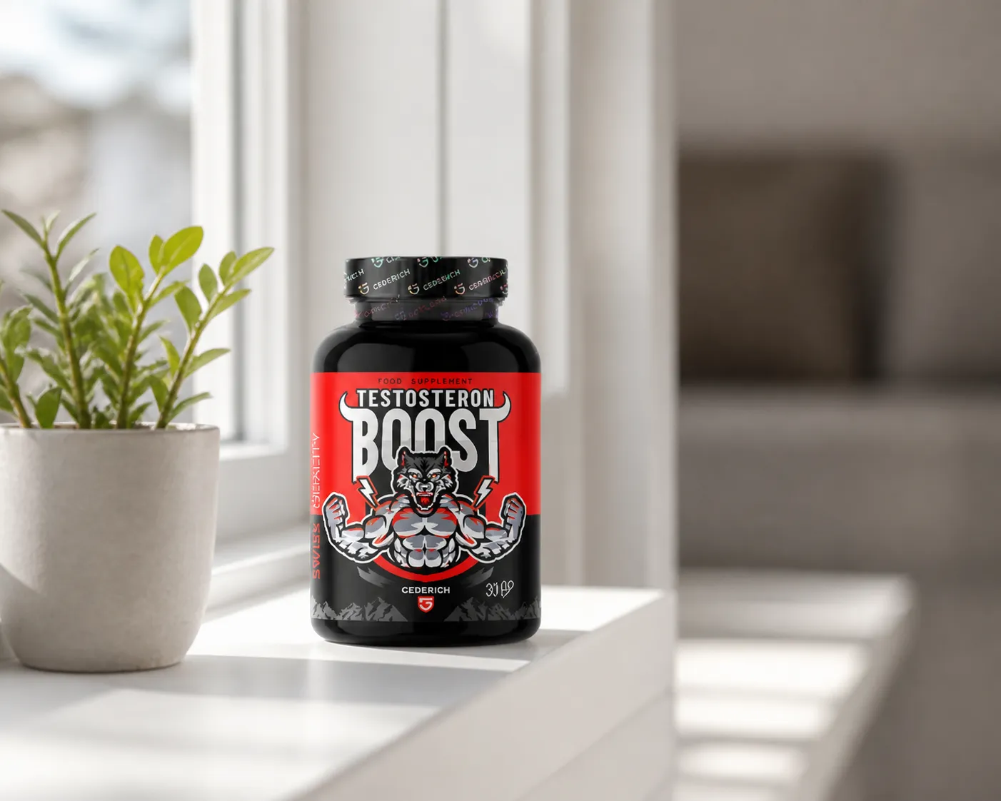 Testosteron Boost — Verpackung im Alltag