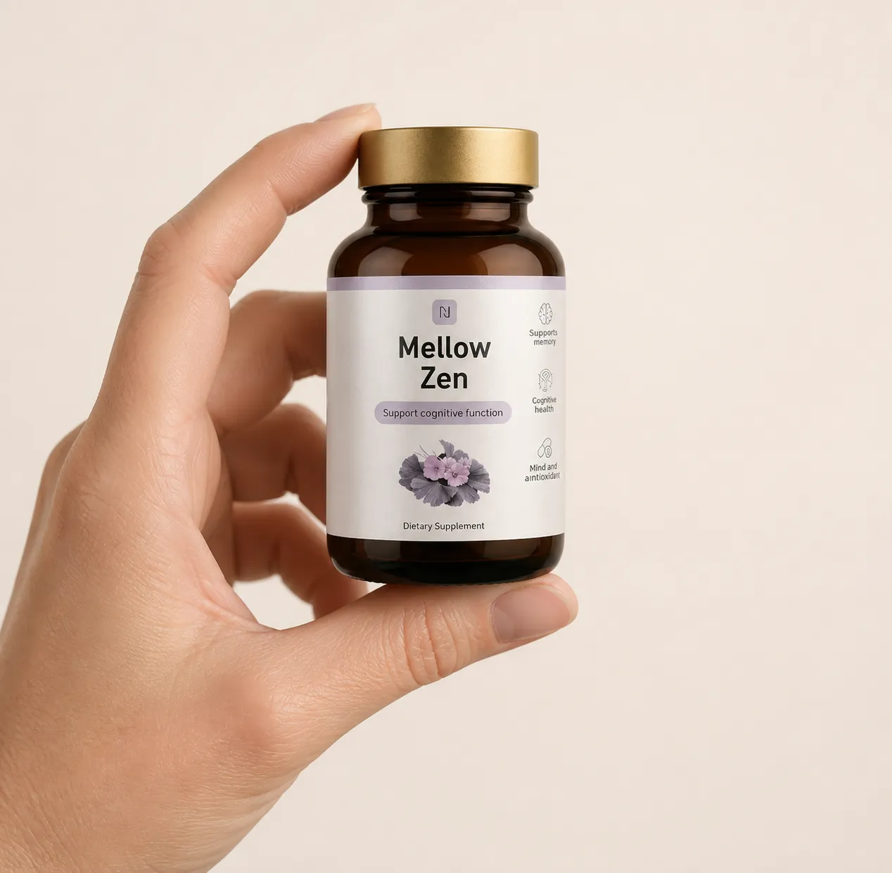 Mellow Zen — Verpackung in der Hand