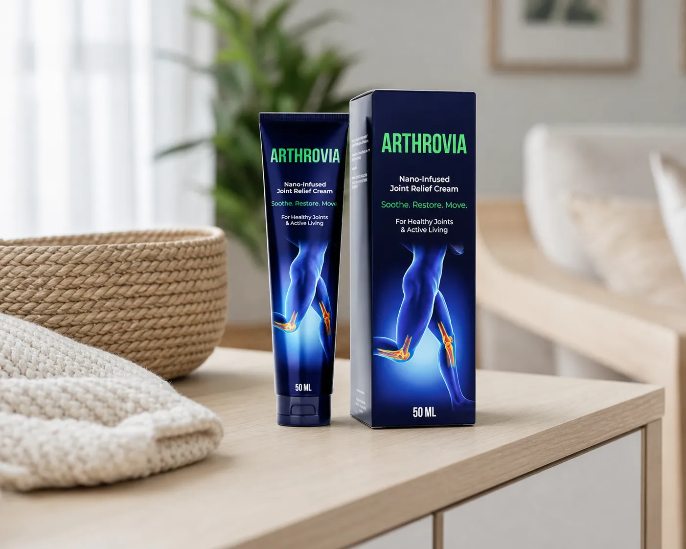 Arthrovia — Verpackung im Alltag