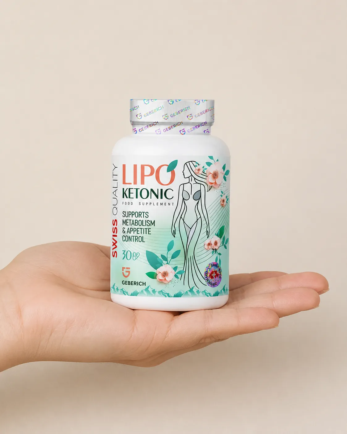 LIPOKETONIC — Verpackung in der Hand