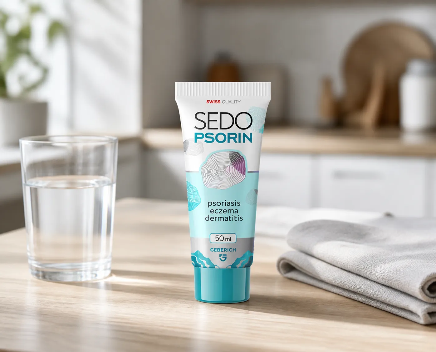 Sedopsorin — Verpackung im Alltag