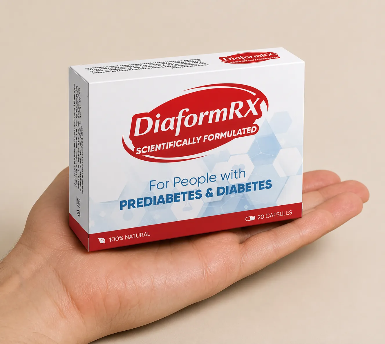DiaformRX Full price + — Verpackung in der Hand
