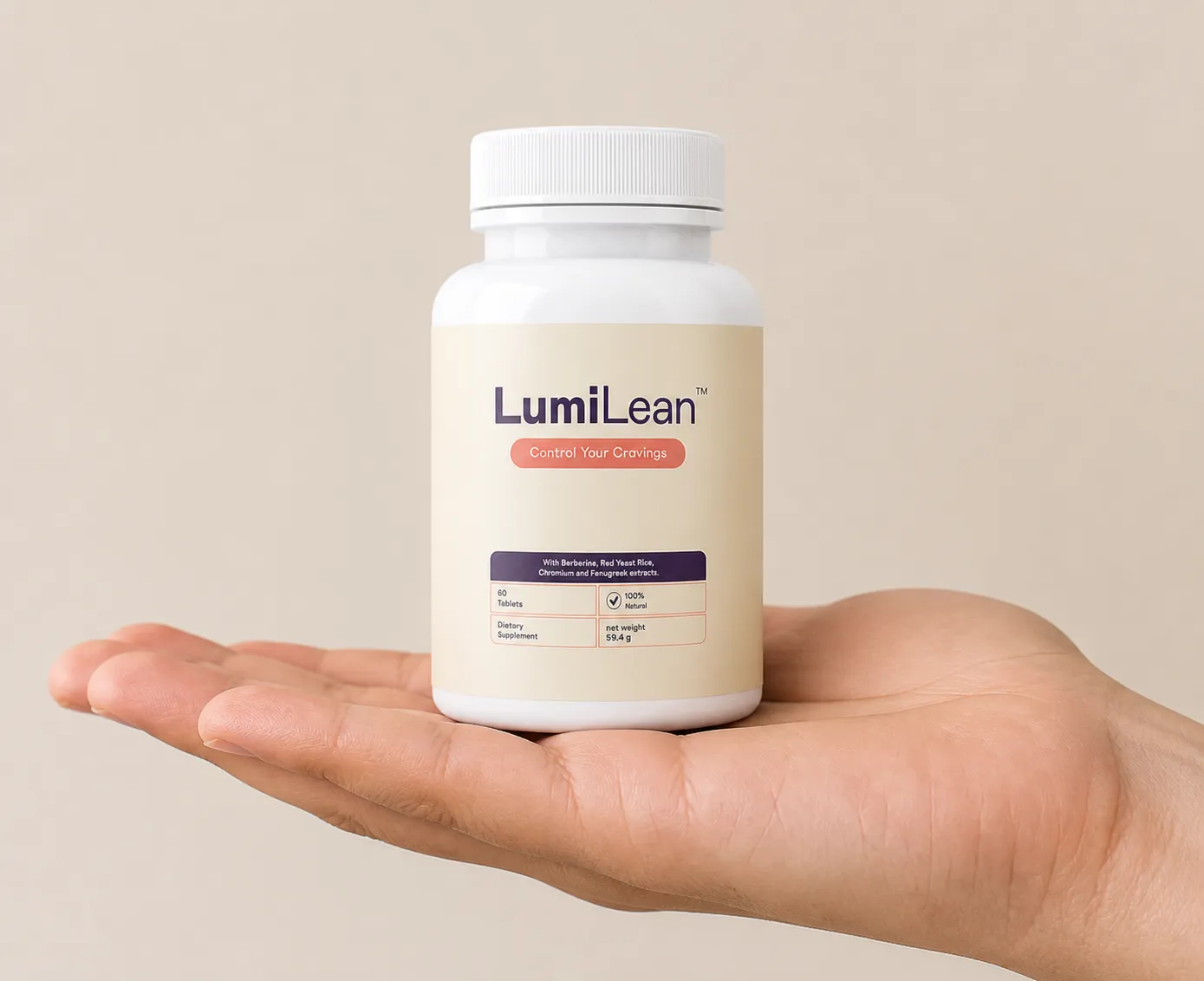 LUMILEAN — Verpackung in der Hand