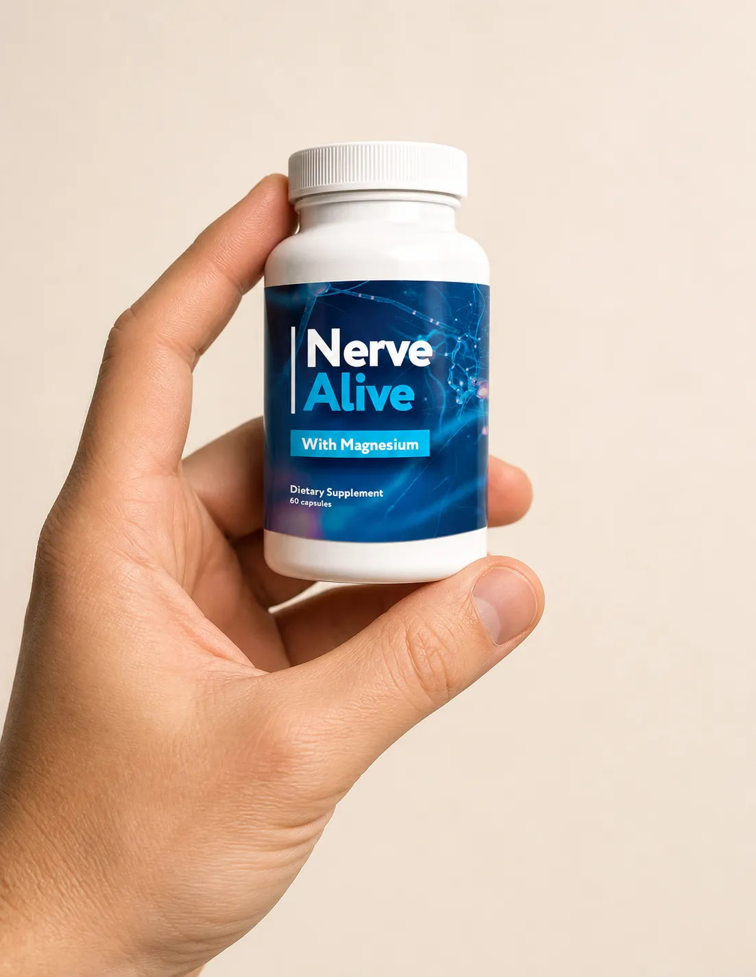 NerveAlive — Verpackung in der Hand