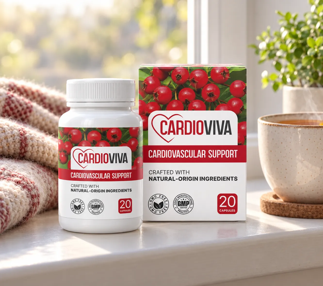 CardioViva — Verpackung im Alltag