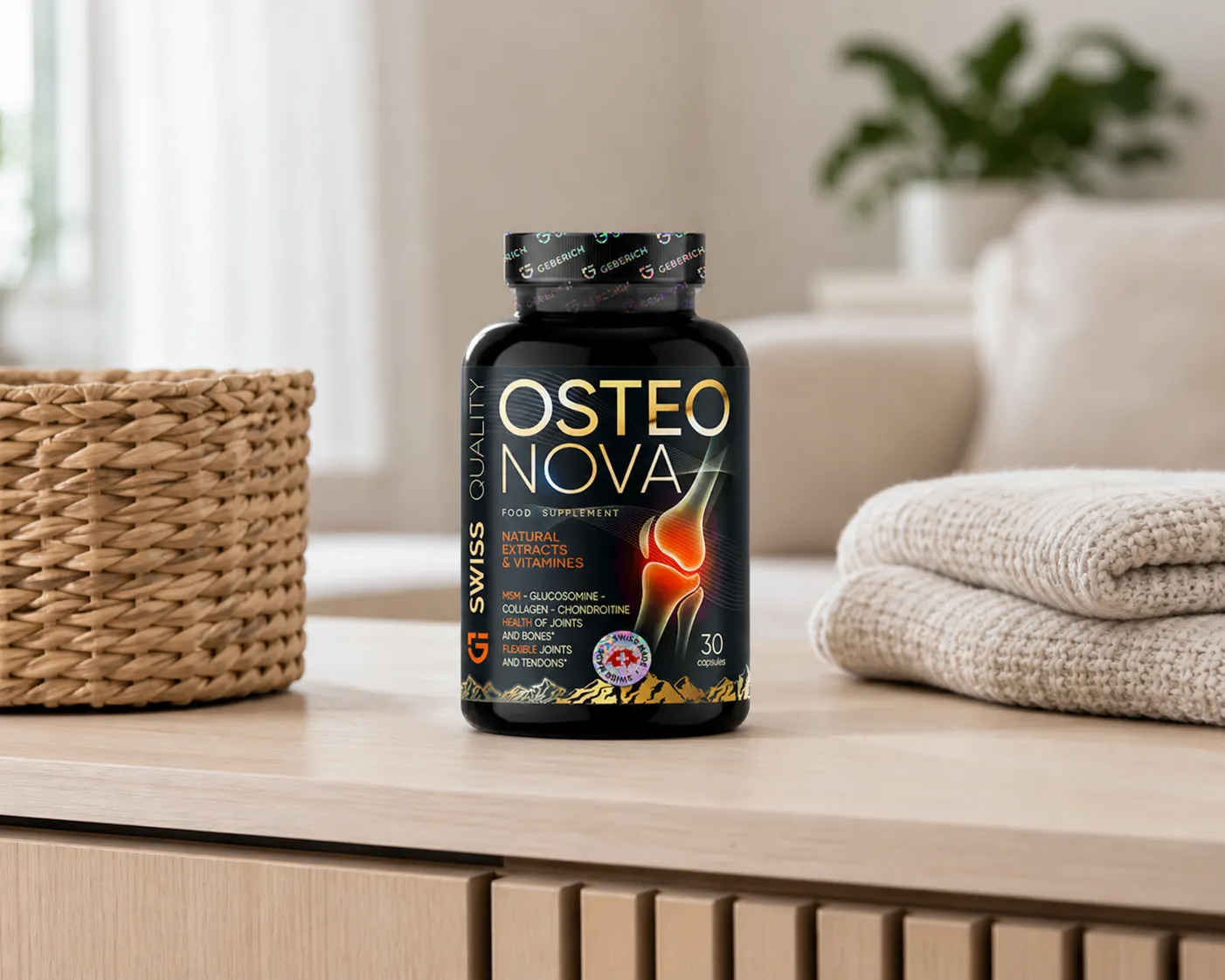 OsteoNova — Verpackung im Alltag