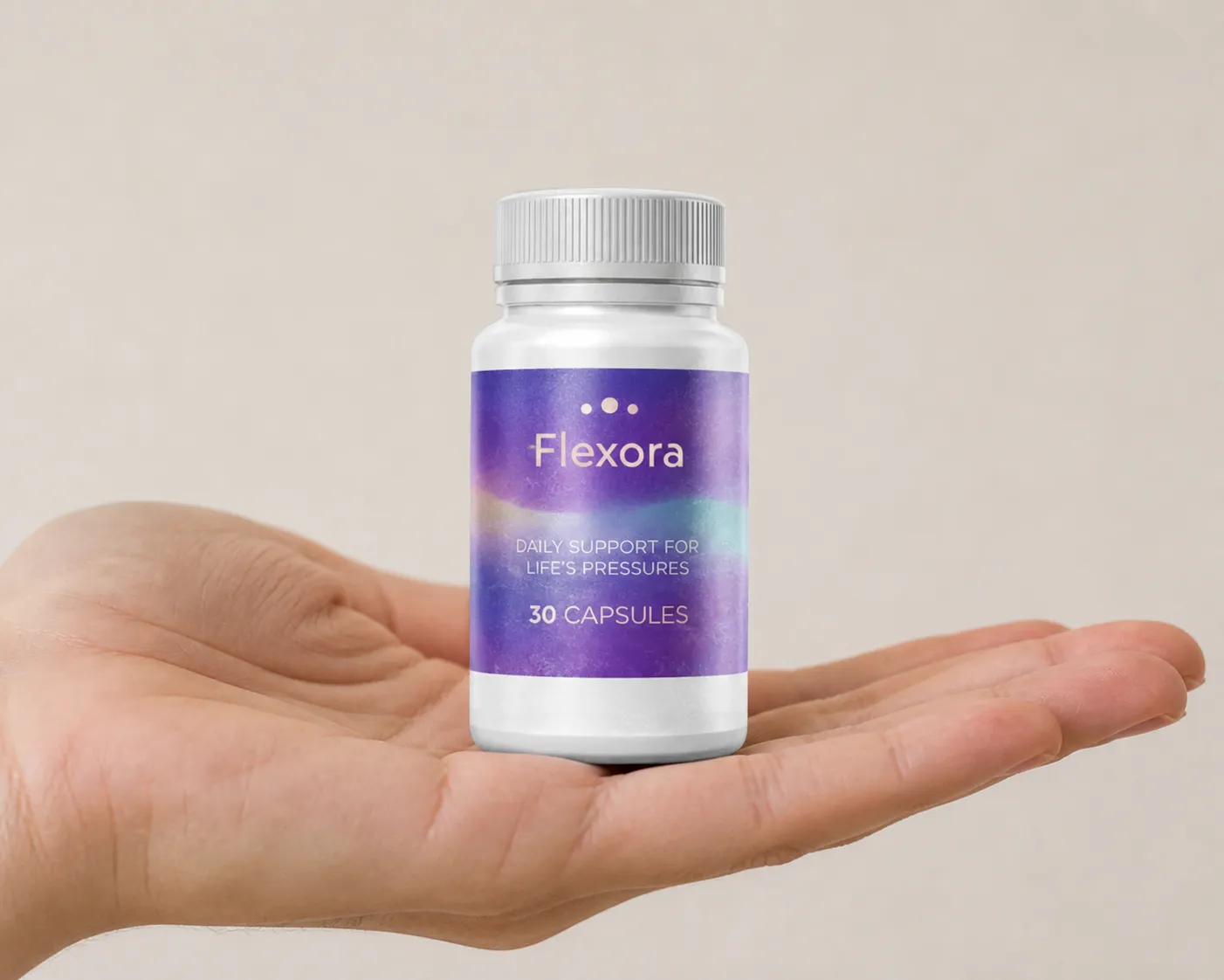 Flexora — Verpackung in der Hand