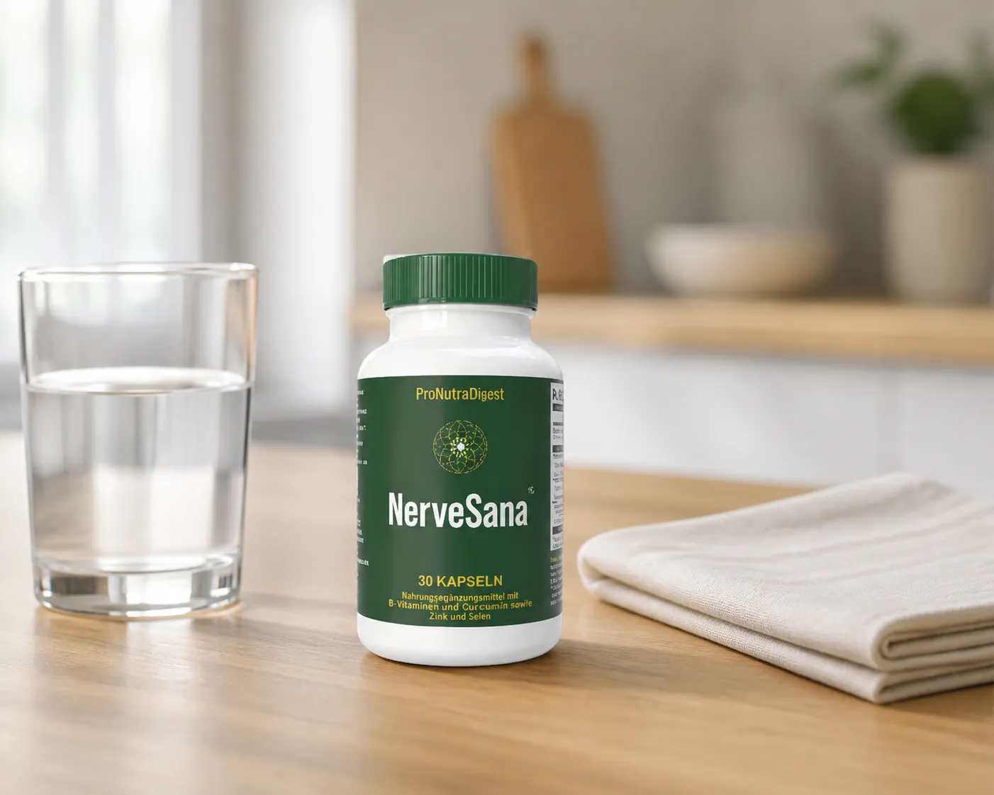 NerveSana — Verpackung im Alltag