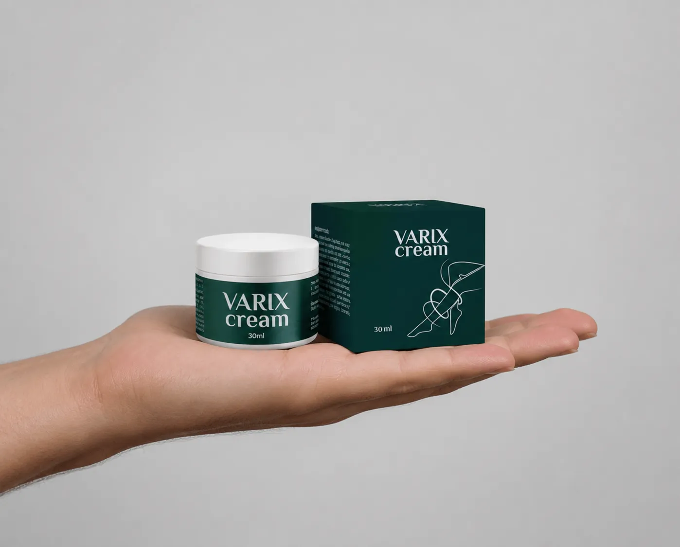 Varix cream — Verpackung in der Hand
