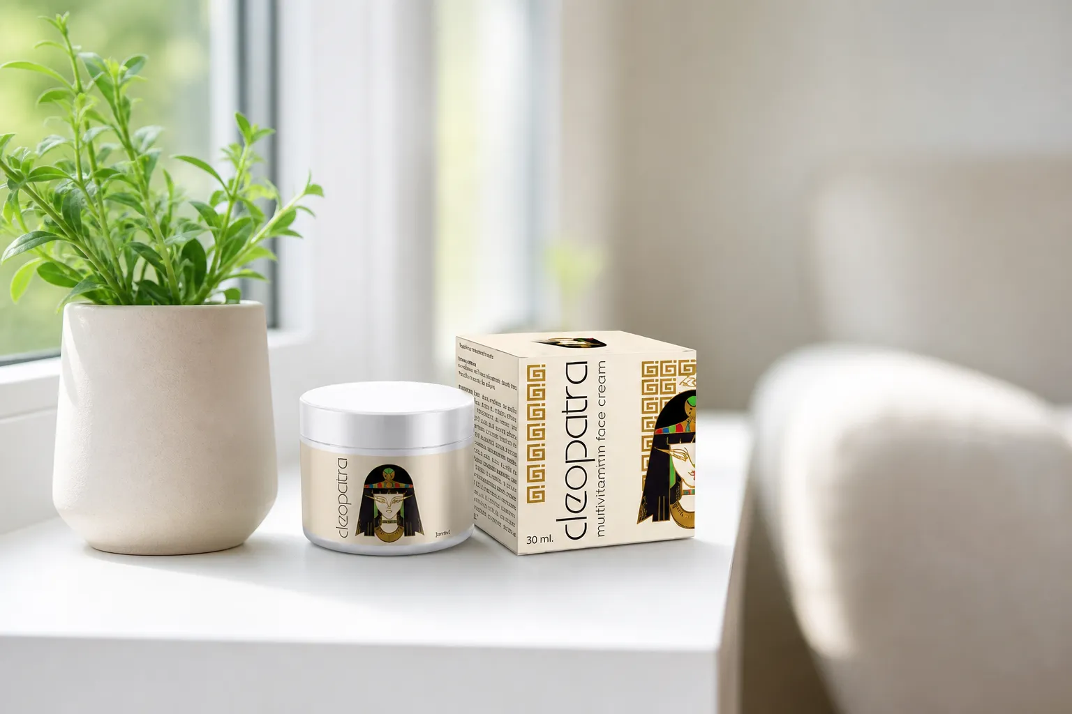 Cleopatra cream — Verpackung im Alltag