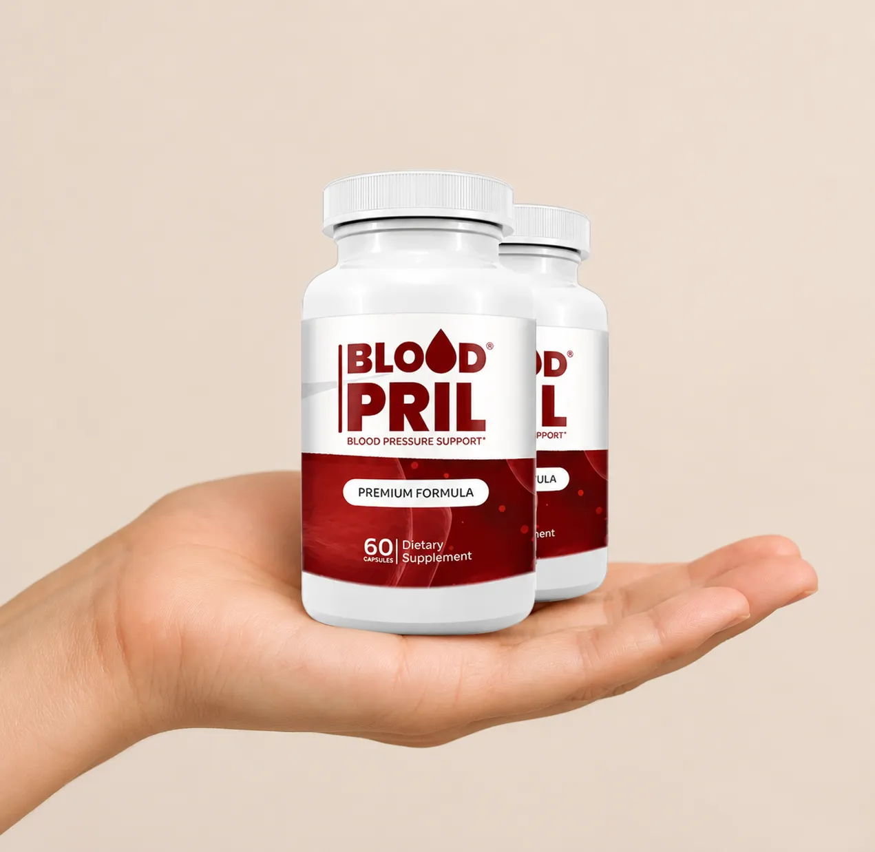 Bloodpril — Verpackung in der Hand