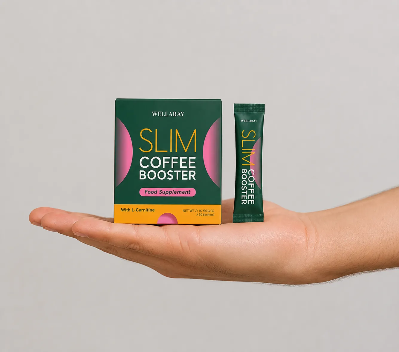 Wellaray — Verpackung in der Hand