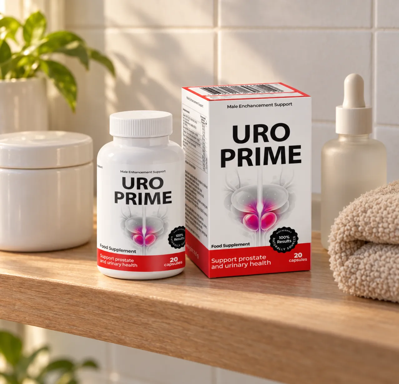 UroPrime — Verpackung im Alltag