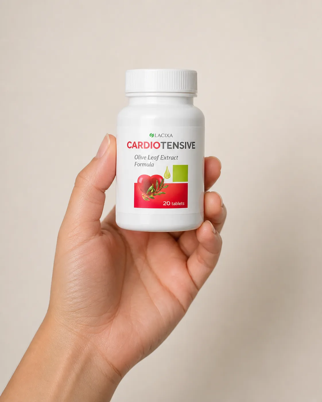Cardiotensive — Verpackung in der Hand