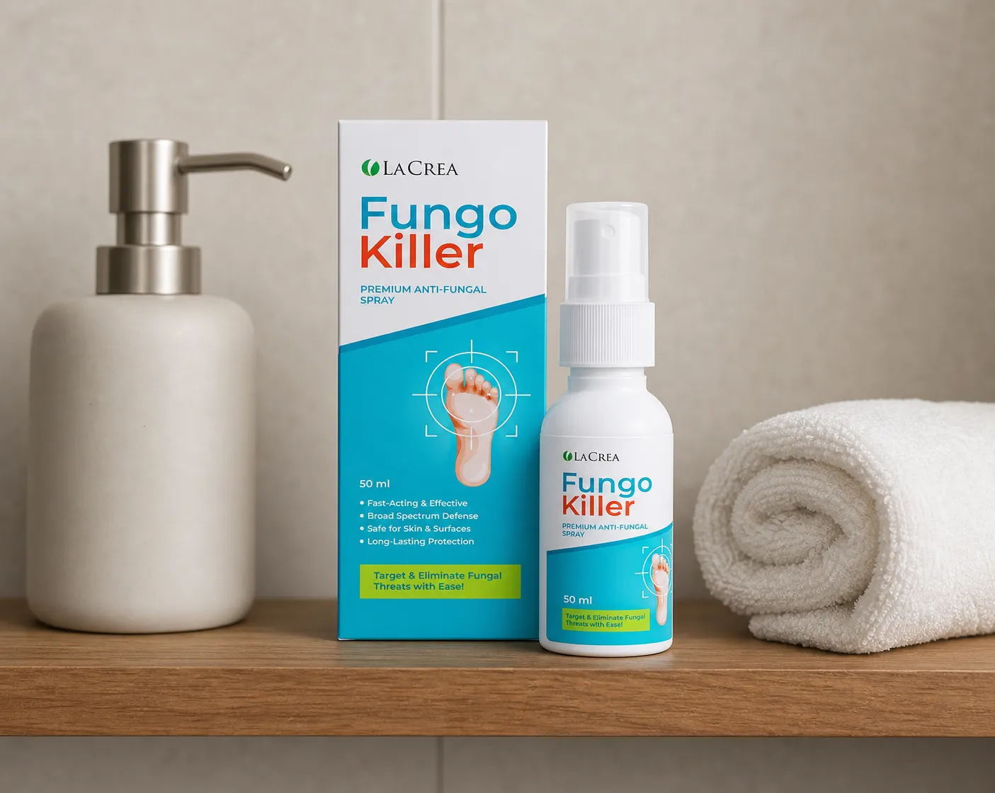 Fungokiller — Verpackung im Alltag
