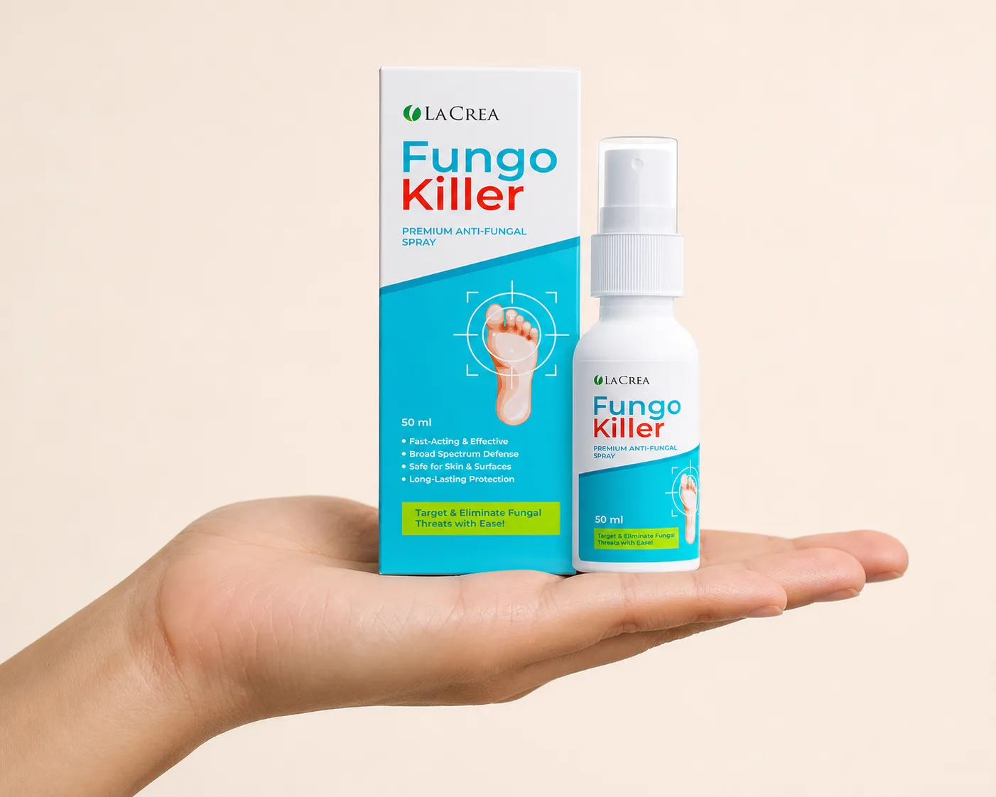 Fungokiller — Verpackung in der Hand