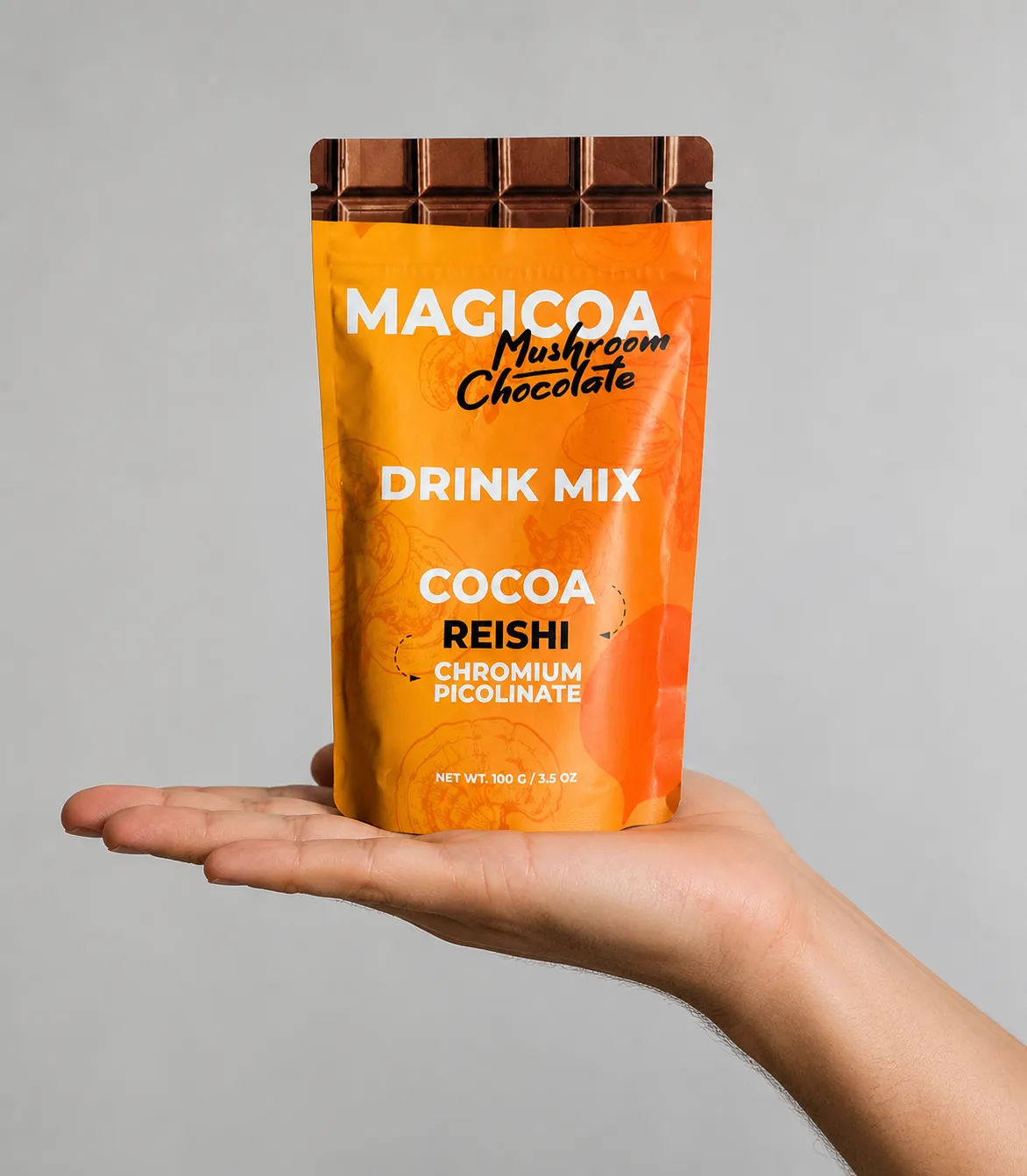 Magicoa — Verpackung in der Hand
