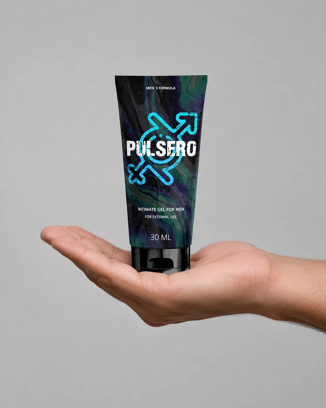 Pulsero gel — Verpackung in der Hand