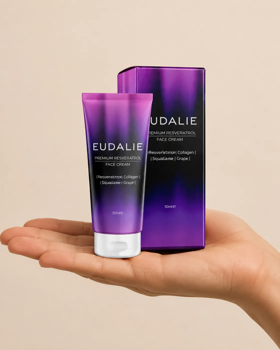 Eudalie — Verpackung in der Hand