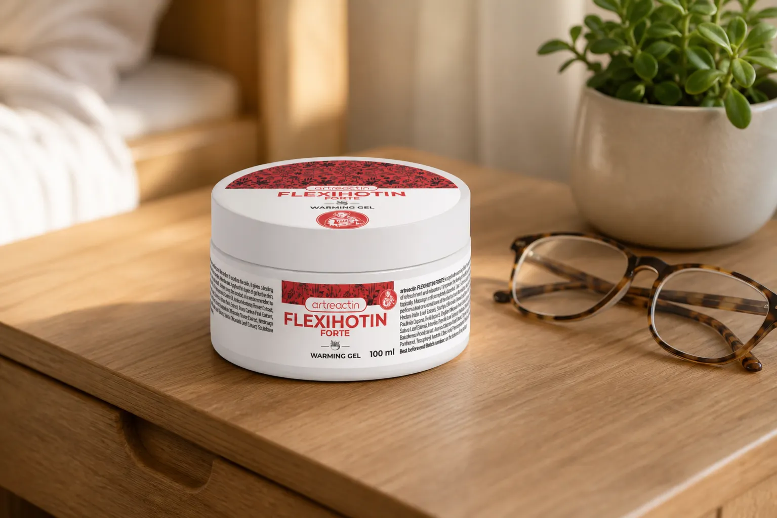 Flexihotin Forte — Verpackung im Alltag