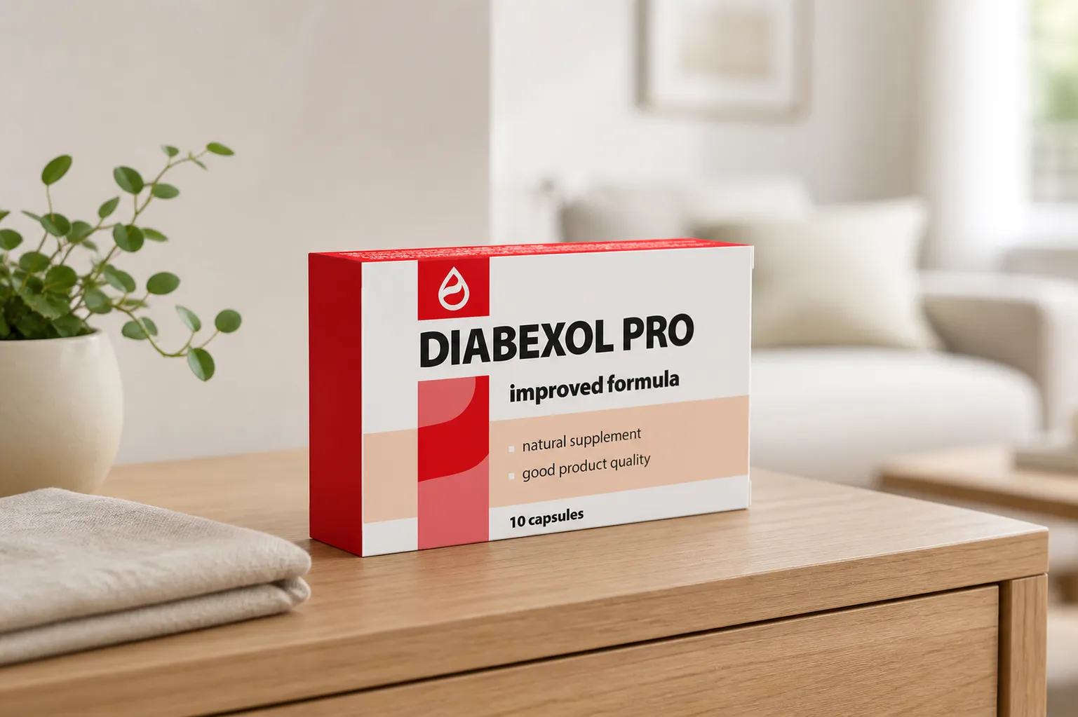 Diabexol Pro — Verpackung im Alltag