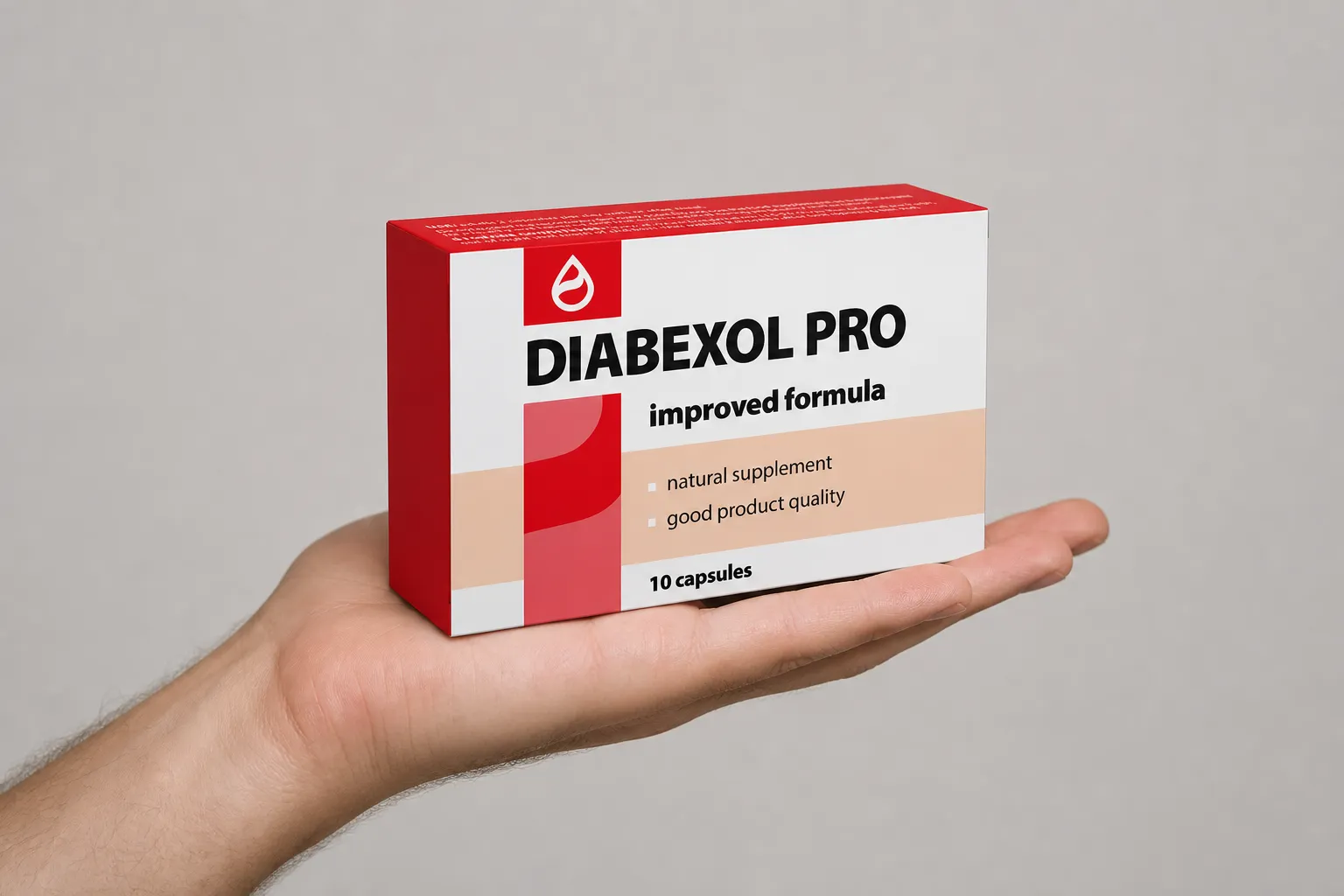 Diabexol Pro — Verpackung in der Hand