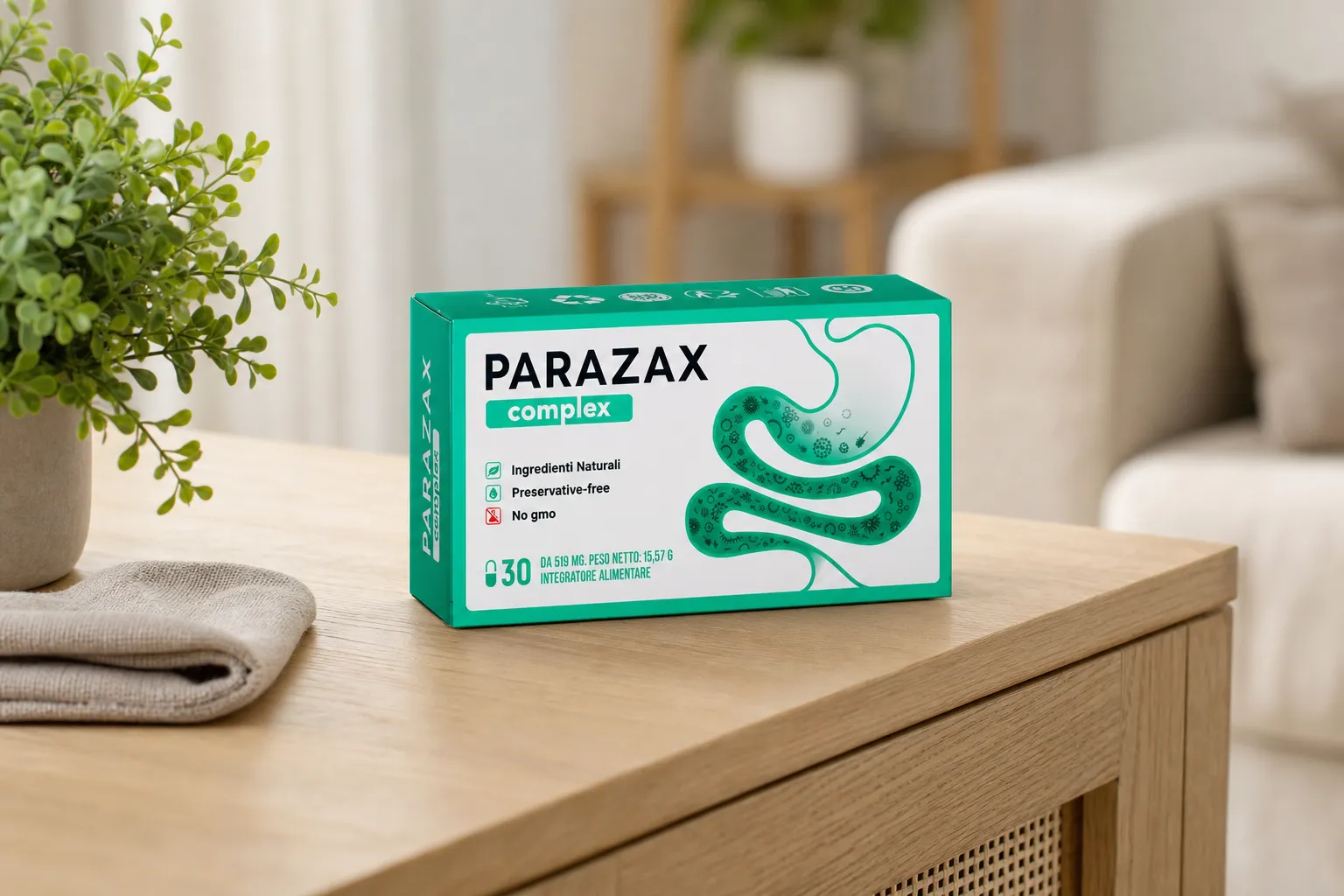 Parazax — Verpackung im Alltag