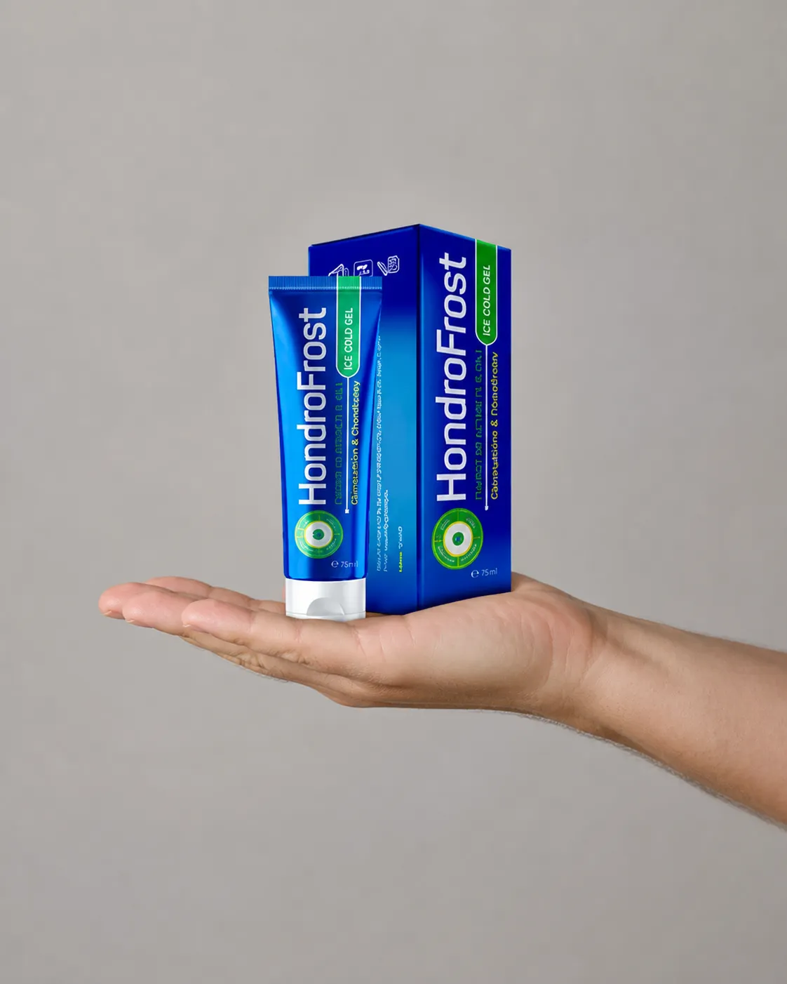 Hondrofrost — Verpackung in der Hand